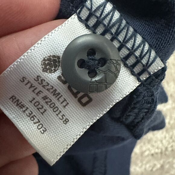 Stio Polo Shirt Mens XL Blue Lightweight Golf Casual Organic Cotton Blend - Picture 6 of 9